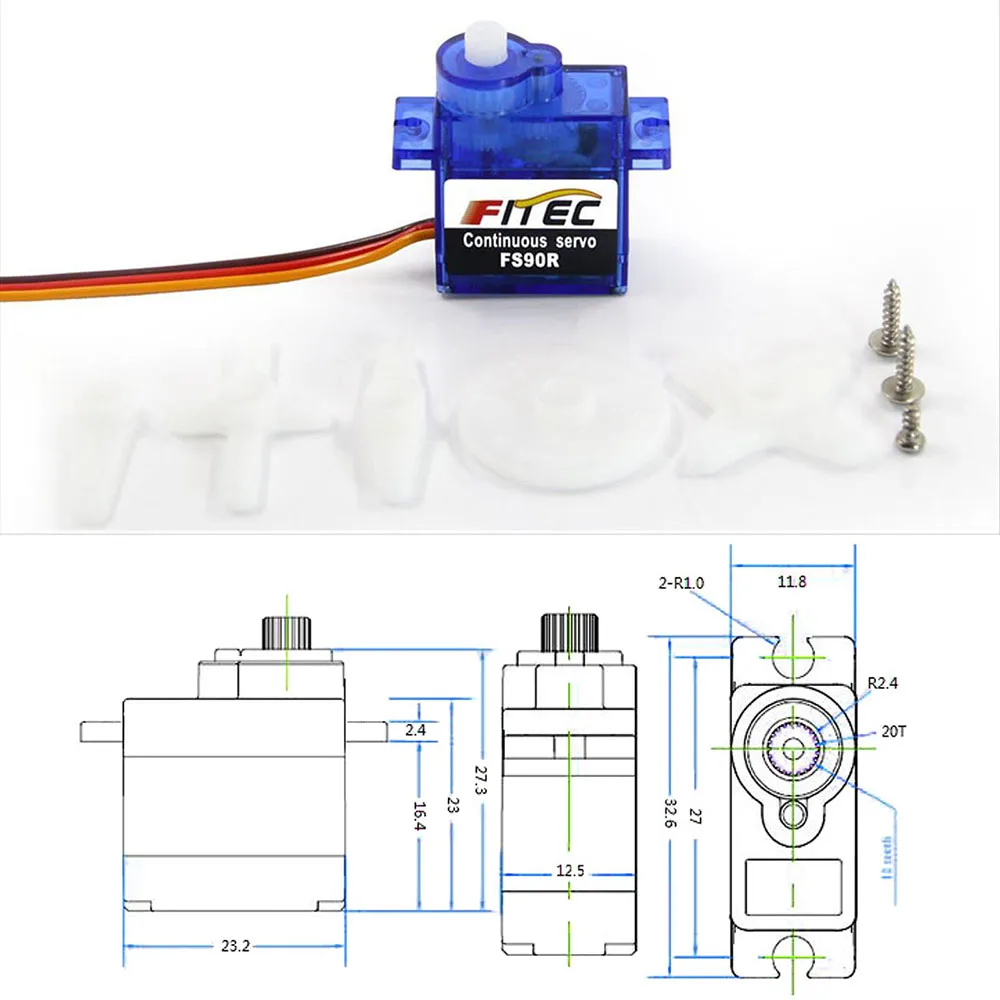 Feetech Mini FS90R Micro Servo - Rc Helicopter Mini ulasan dan harga