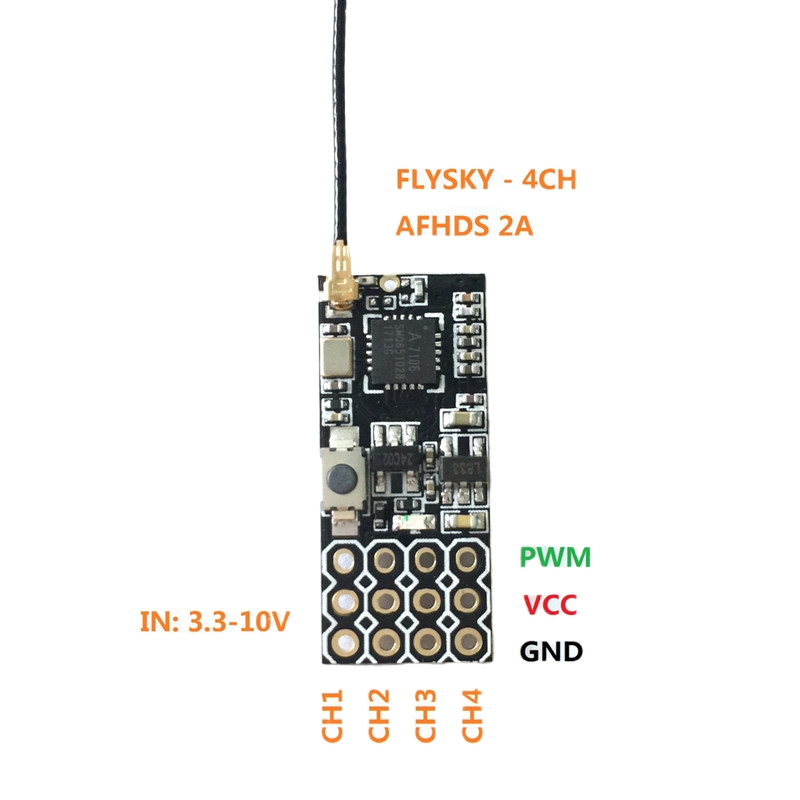 Flysky FS2A Mini Receiver 4CH  - Rc Helicopter Remote Control ulasan dan harga